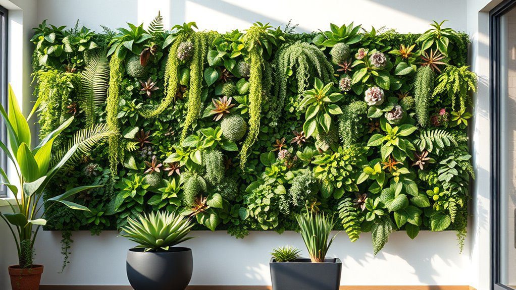 indoor vertical garden installation
