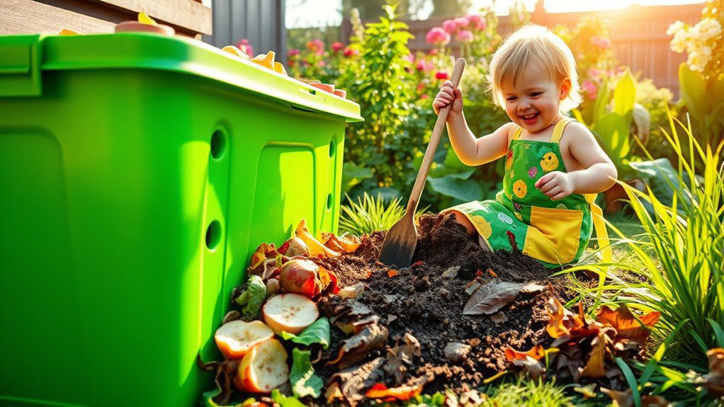 kid friendly composting project