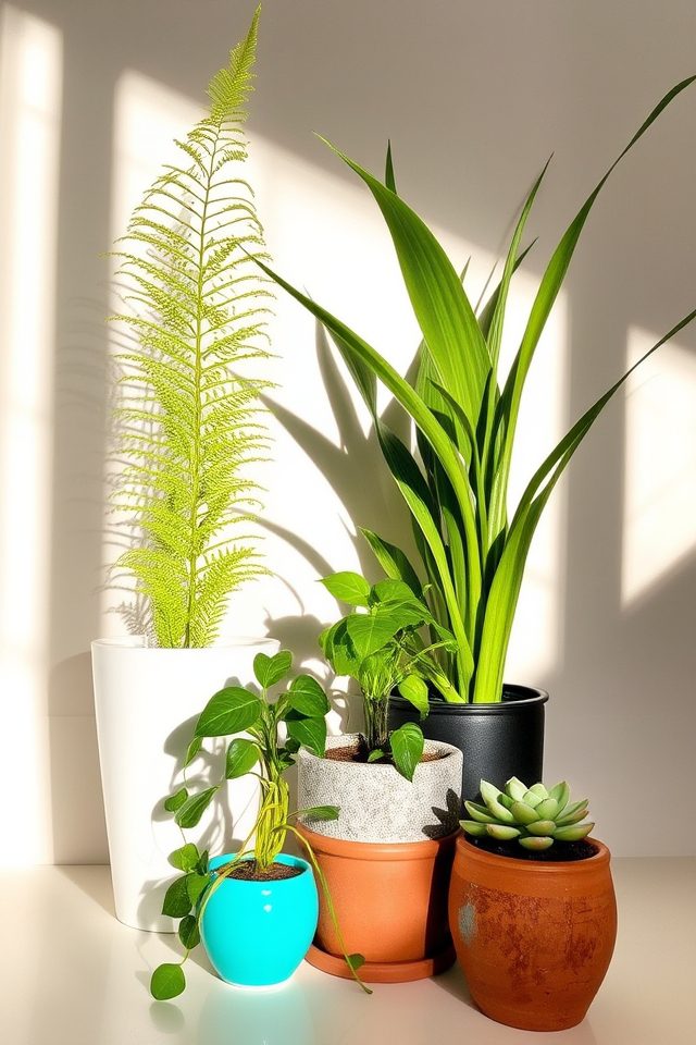 layered clustered plant arrangements