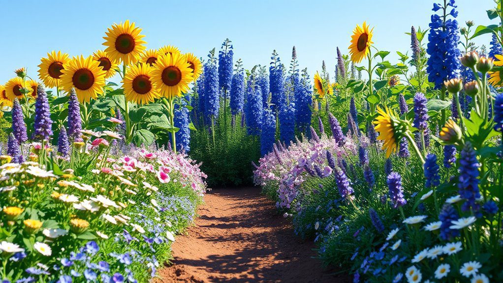 layered height for gardens