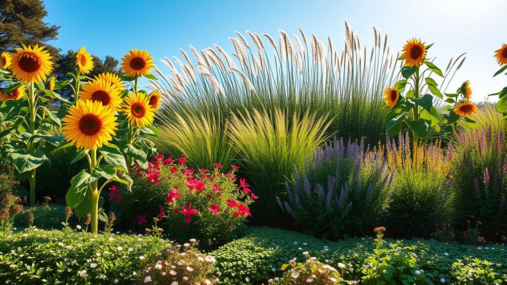 layered plant privacy design