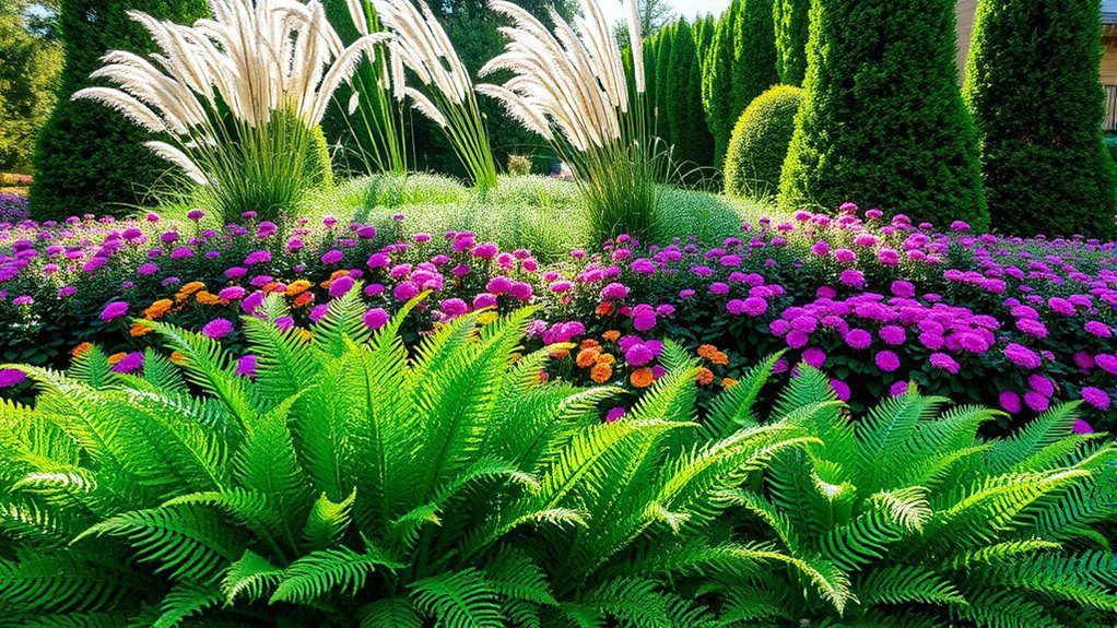 layered plants for privacy
