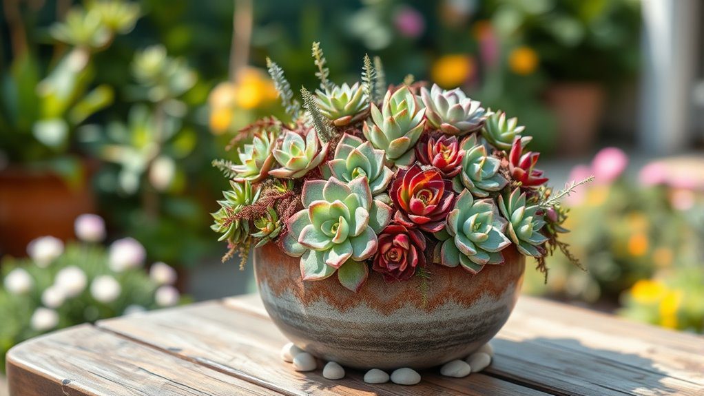 low maintenance succulent arrangements