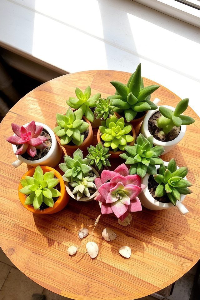 low maintenance vibrant succulents