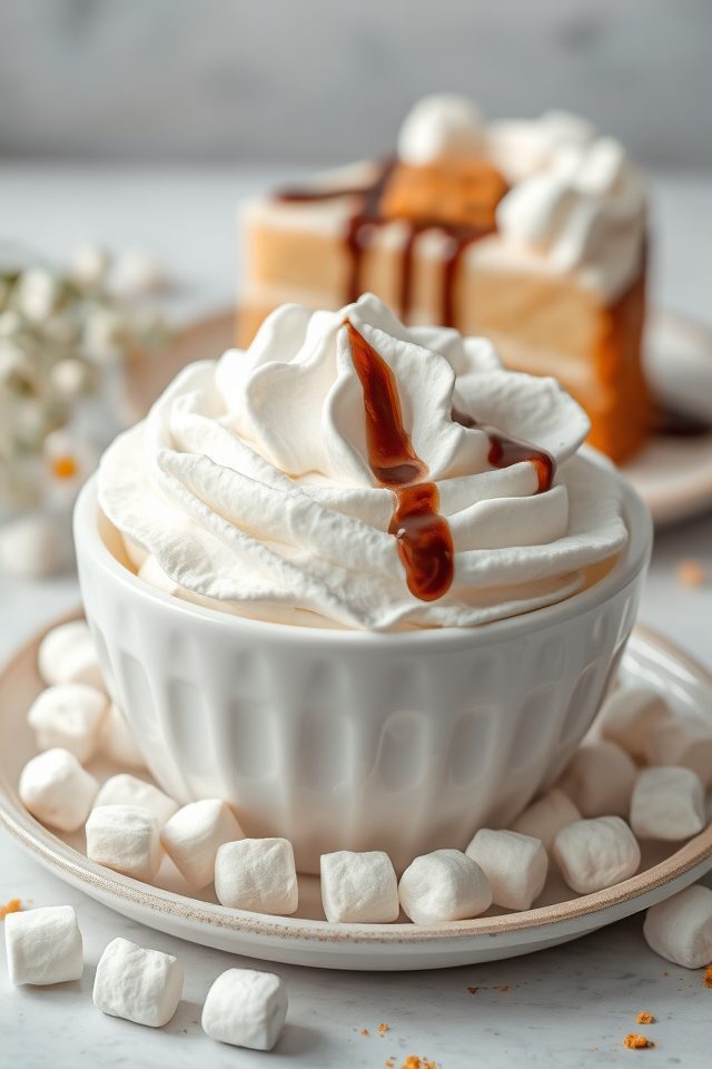 luscious whipped marshmallow topping