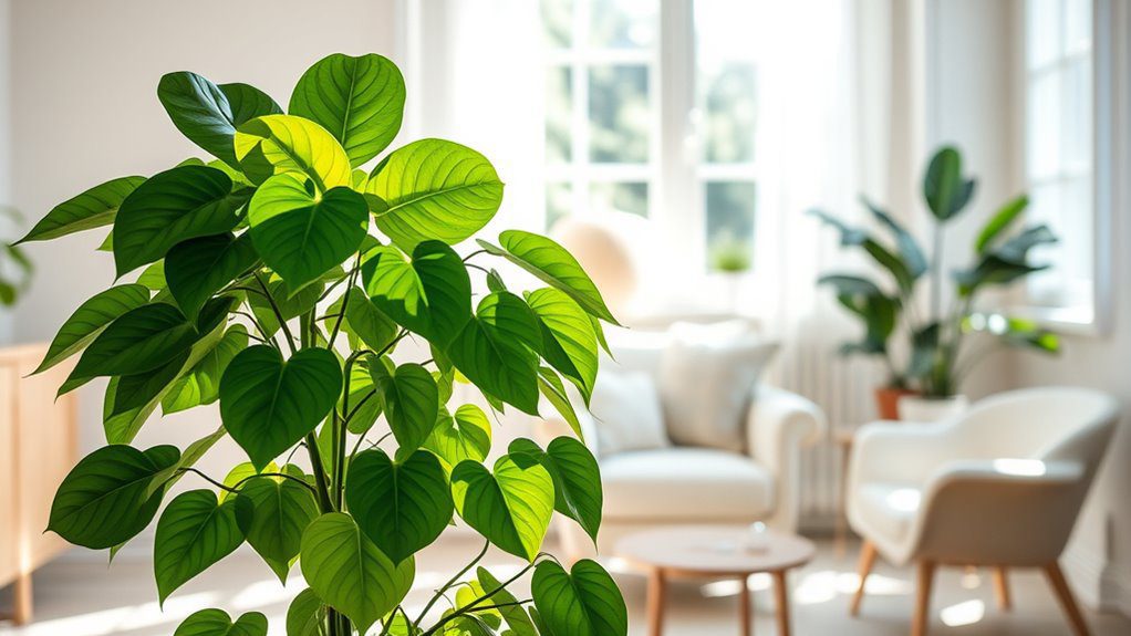 lush air purifying houseplants