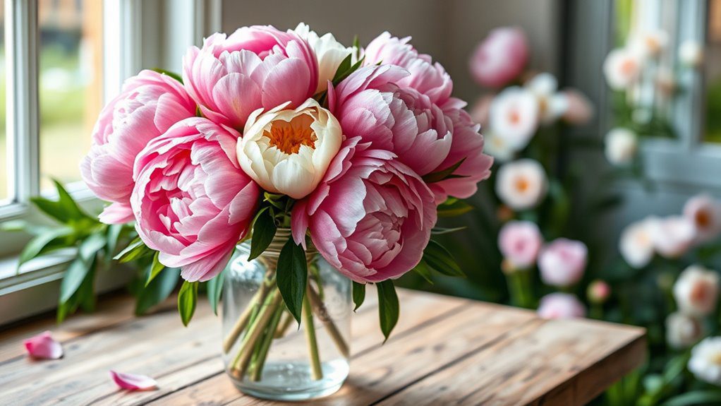 lush blooms fragrant peonies
