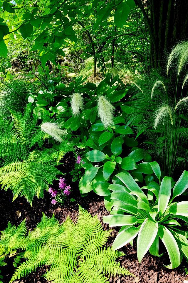 lush foliage shade garden