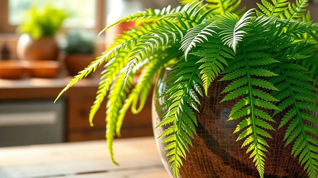 lush humidity loving indoor fern