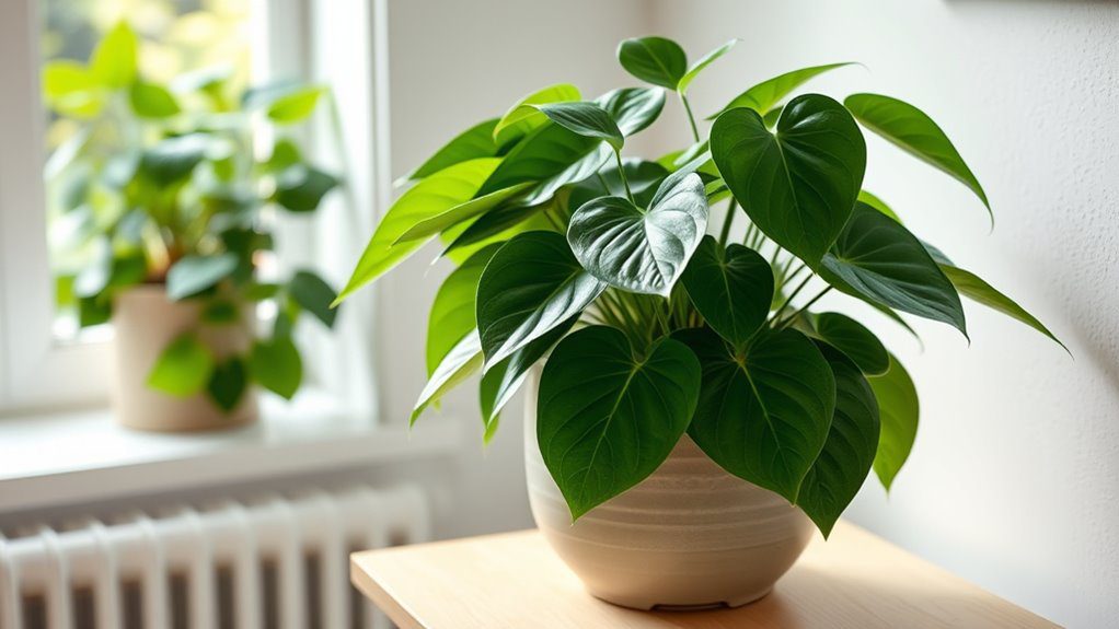 lush indoor air purifying plant