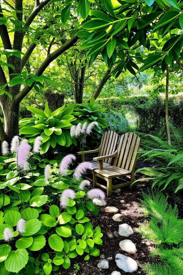 lush shade garden retreat