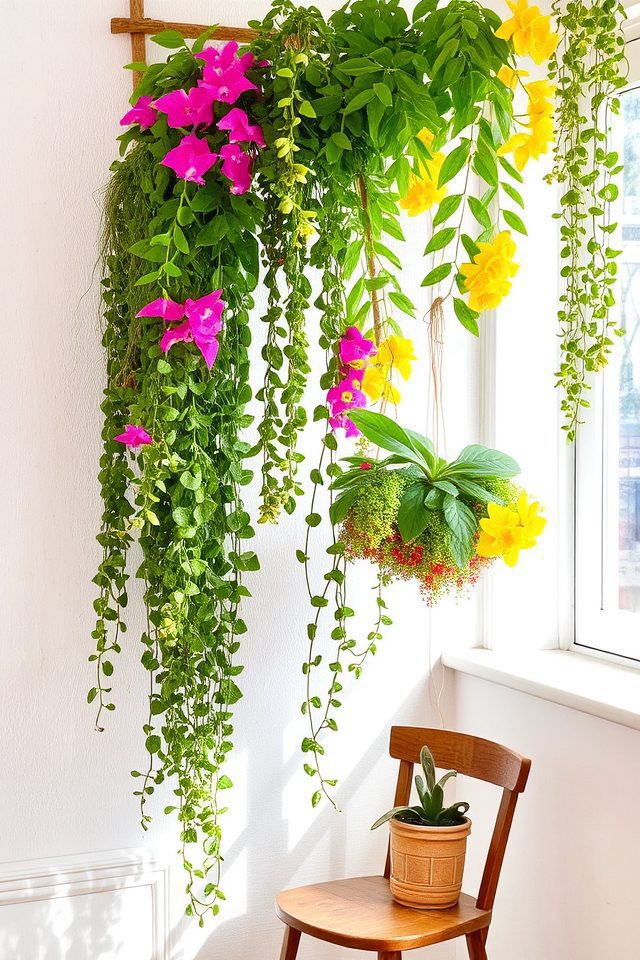 lush vertical plant arrangements