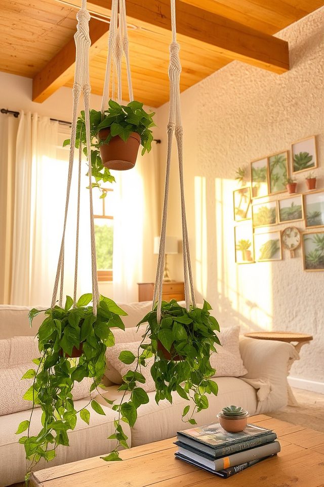 macram plant hangers elevate greenery