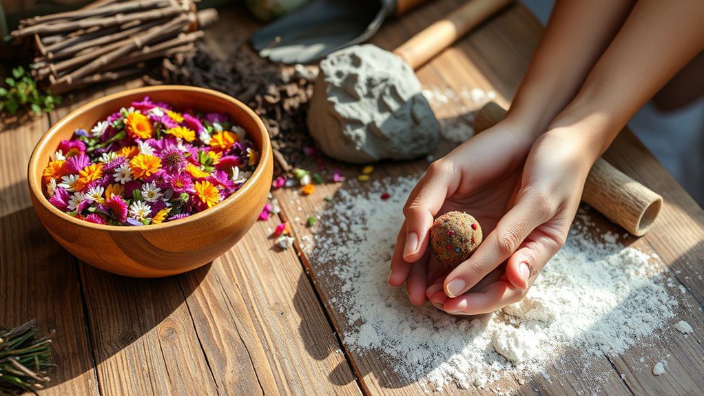 make eco friendly seed bombs