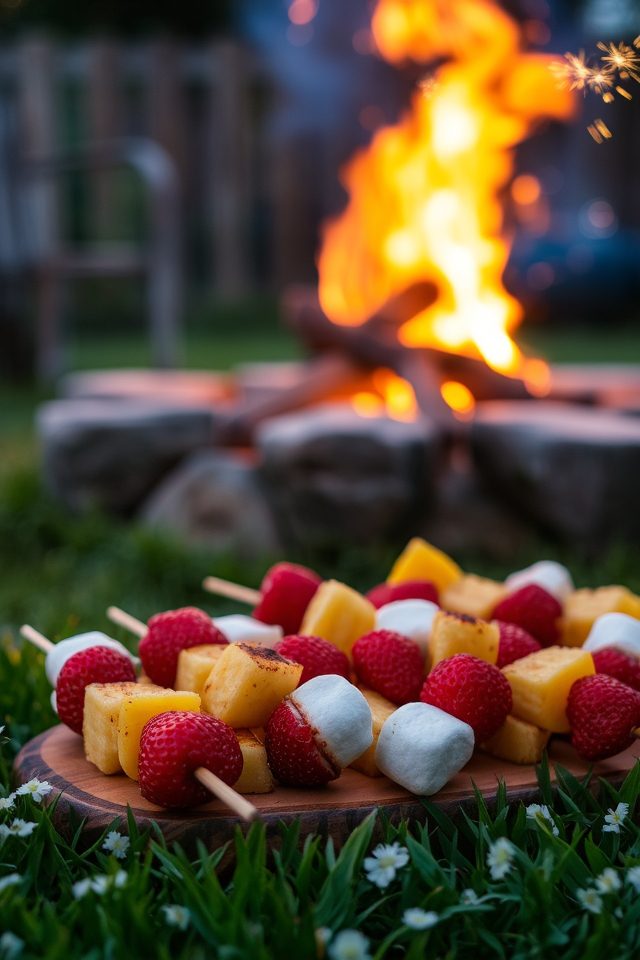 marshmallow fruit kabob treats