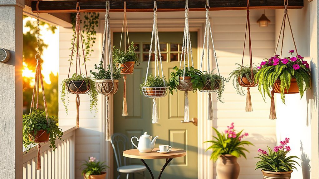 maximize porch greenery space
