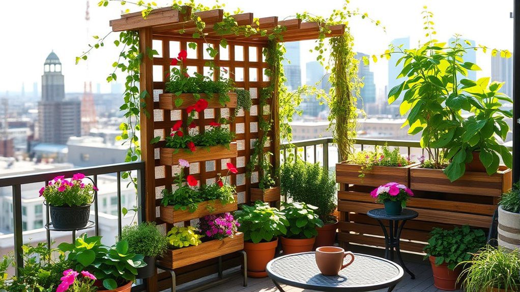 maximize rooftop garden space