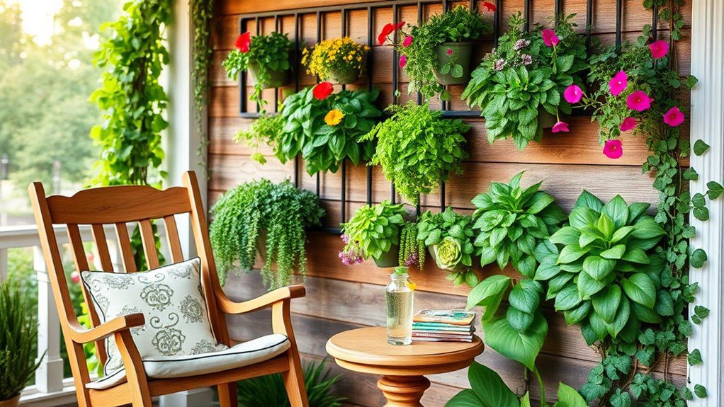 maximize small porch greenery
