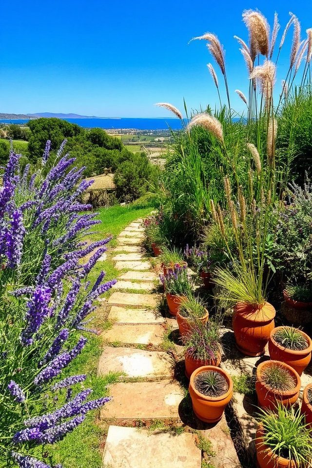 mediterranean plants and pathways