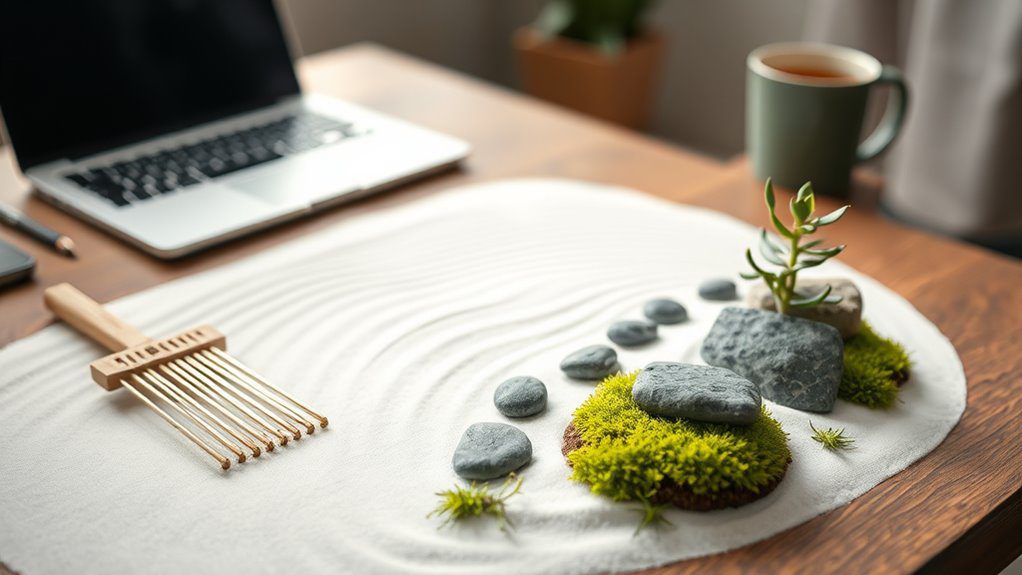 mindfulness through zen gardening