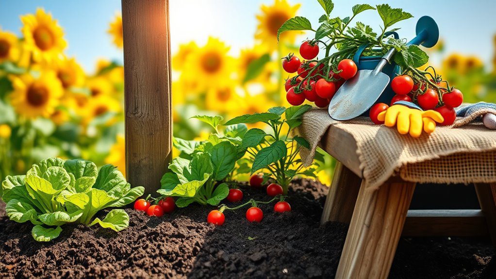 mini vegetable gardening fun