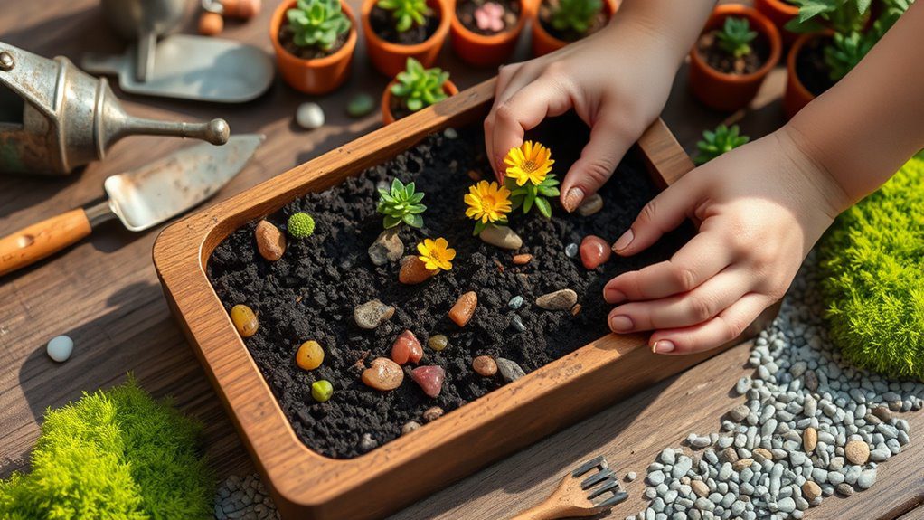 miniature garden hands on activity