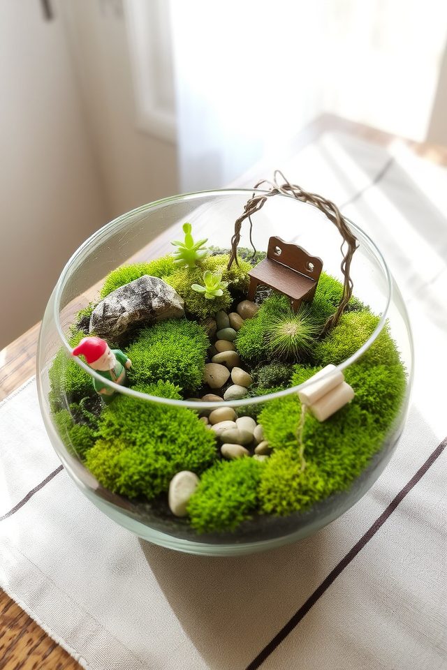 miniature indoor plant ecosystems