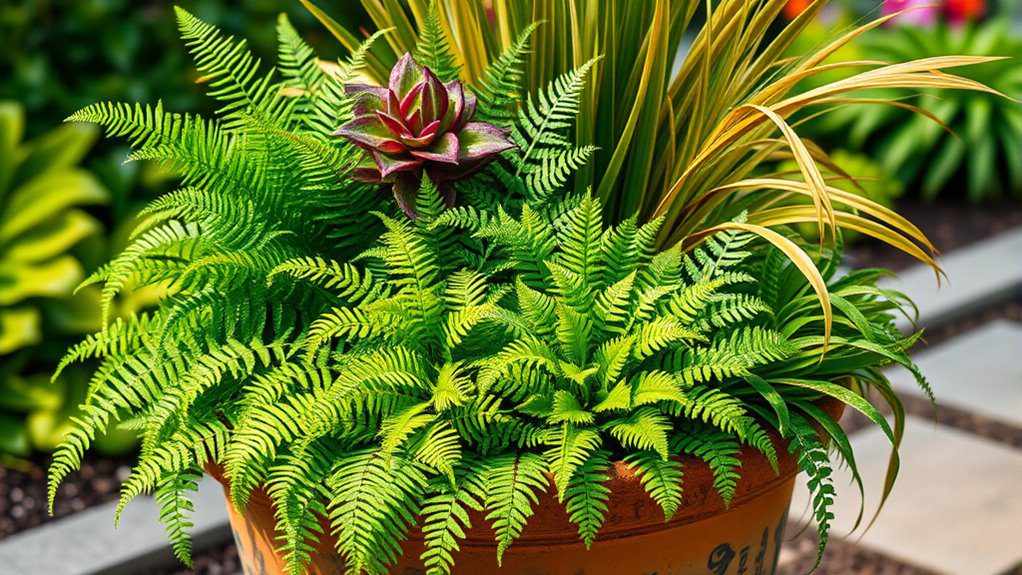mixed foliage for containers
