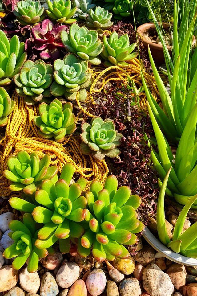 mixing succulent varieties creatively