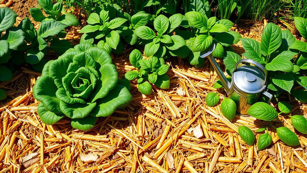 moisture retention through mulch