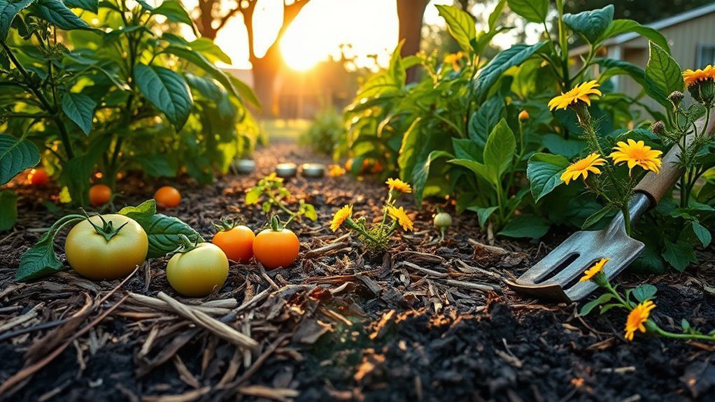mulch retains soil moisture