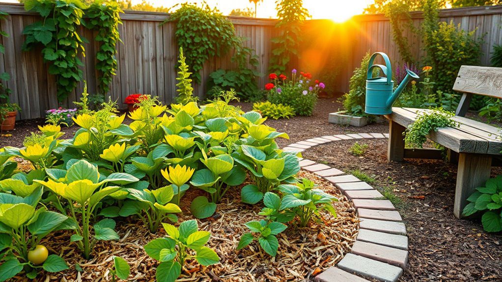 mulching enhances garden health