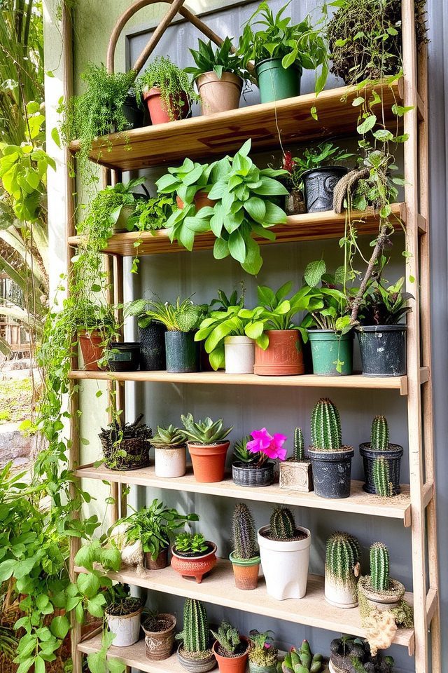multi tiered plant displays