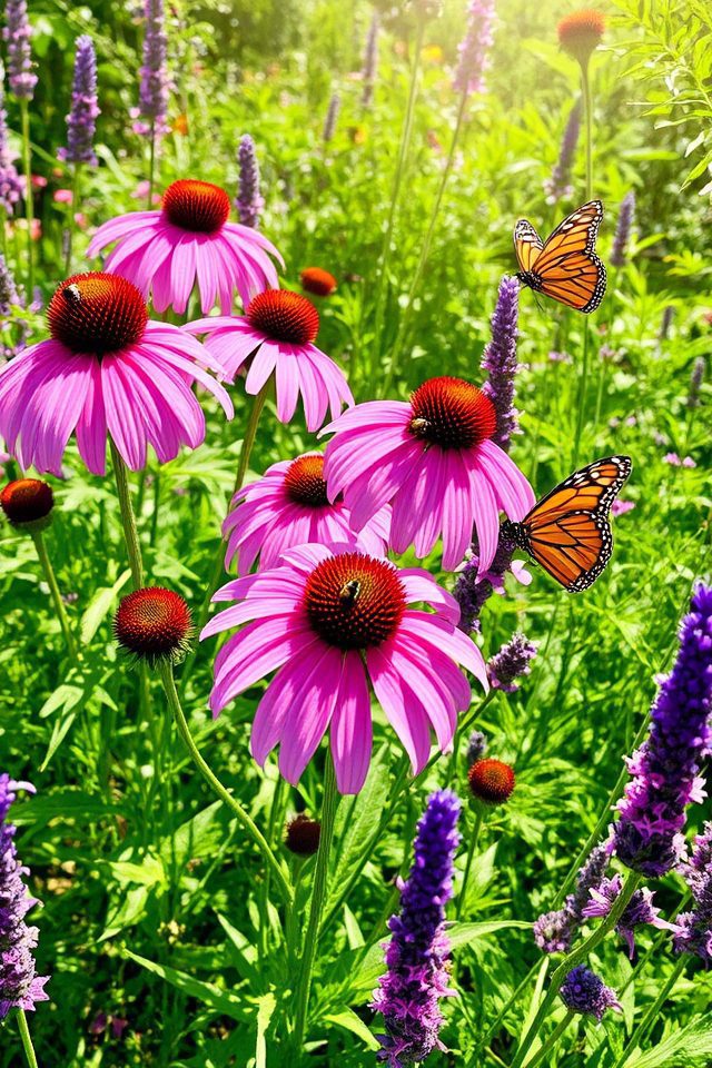 native flowers attract pollinators