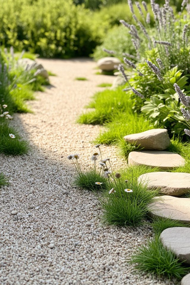 natural minimalist garden pathways