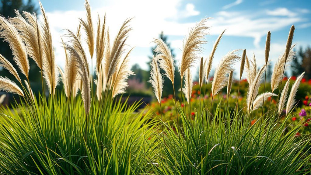 natural privacy with grasses