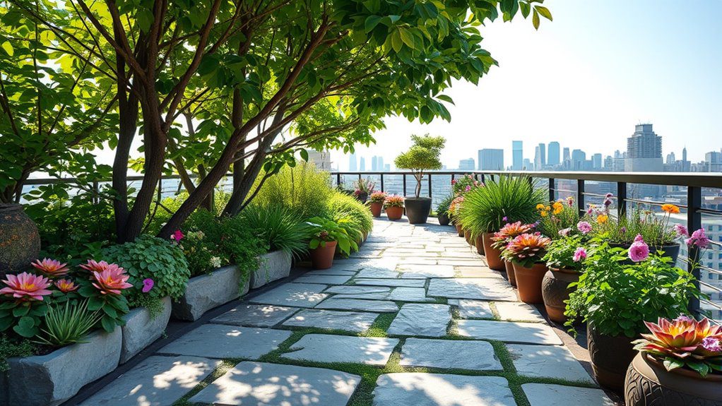 natural stone garden pathways