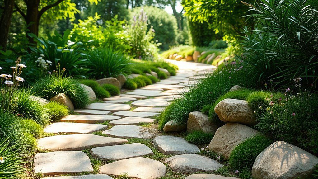 natural stone pathway design