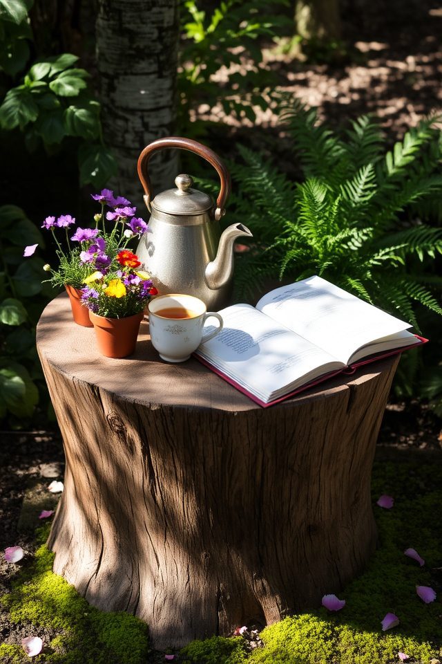 nature inspired rustic table