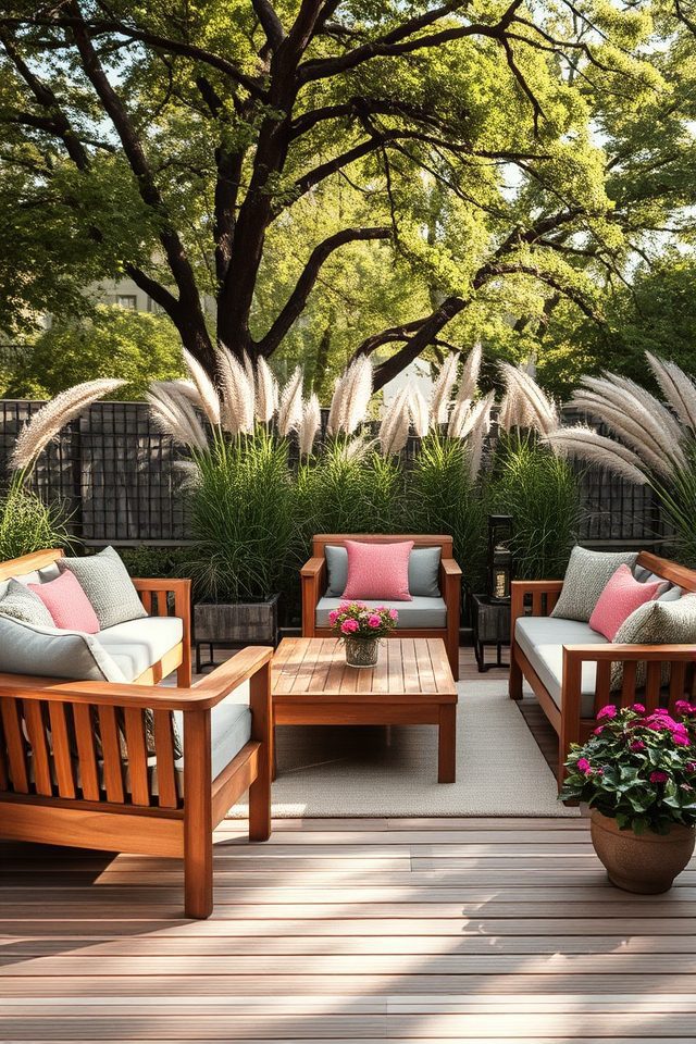 outdoor lounge with durability