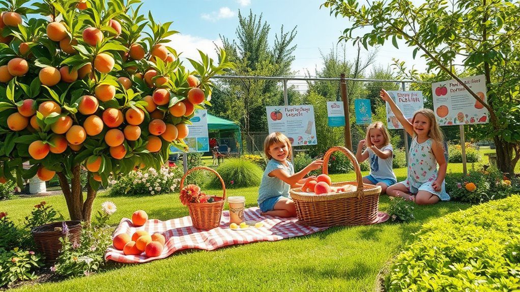 peach exploration garden activities