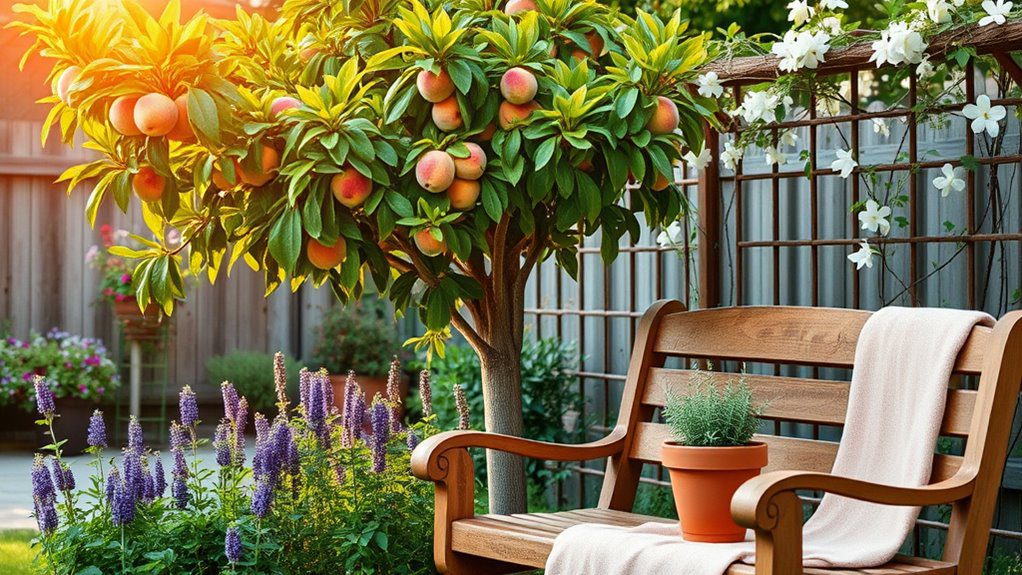 peach scented aromatic garden