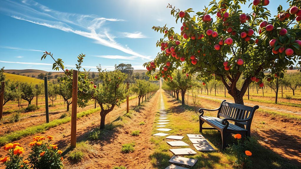 peach tree orchard design