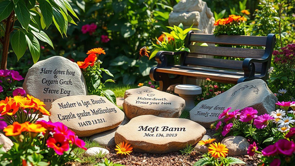 personalized garden stone markers