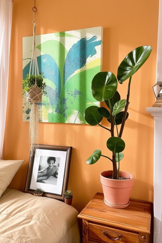 plants and artwork harmony