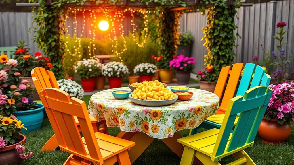playful outdoor furniture colors