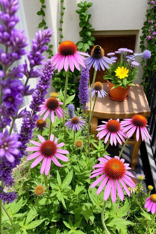 pollinator friendly balcony garden