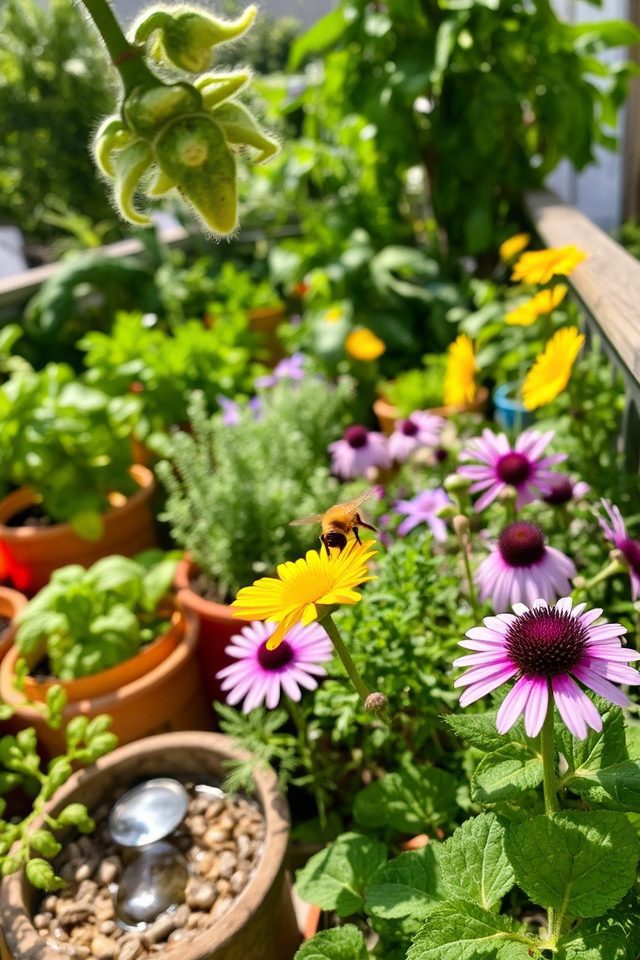 pollinator habitat in garden
