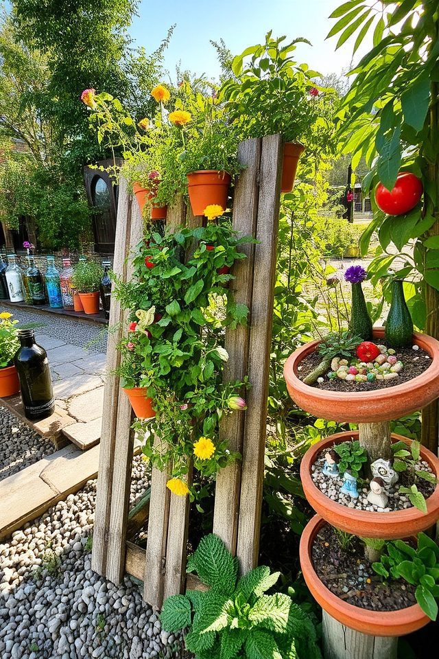 recycled garden material creativity