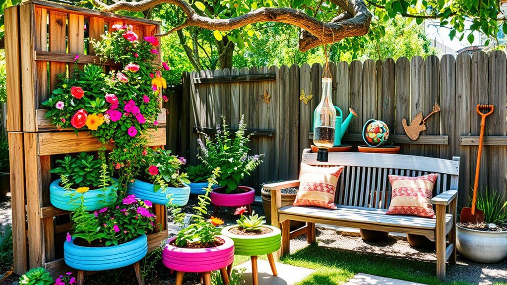 recycled objects as decor